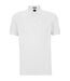 Mens Regular Short-sleeved Polo Shirt White Boss-2