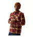 Mens Spennith Checked Shirt Jacket Dark Maroon Light Vanilla Regatta-1