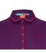 Womens/ladies Novelty Mesh Sleeve Golf Polo Shirt Purple Puma-3