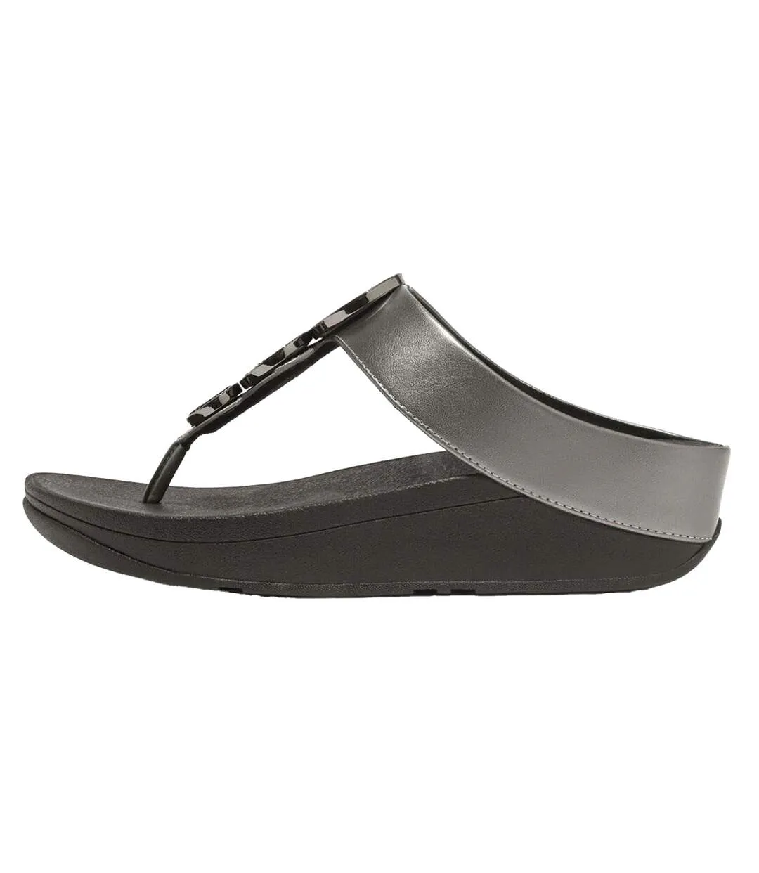 Sandales Motif/style Cercle Halo Femme Noir Étain FitFlop-3