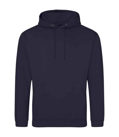 Sweat à capuche college adulte bleu marine Awdis