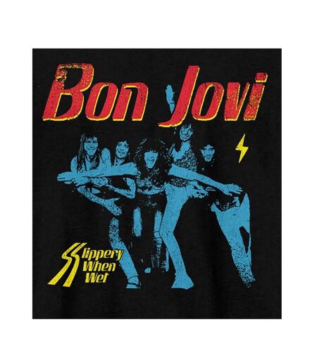 T-shirt slippery when wet adulte noir Amplified