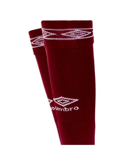 Umbro - Chaussettes de foot DIAMOND (Bordeaux / Blanc) - UTUO227