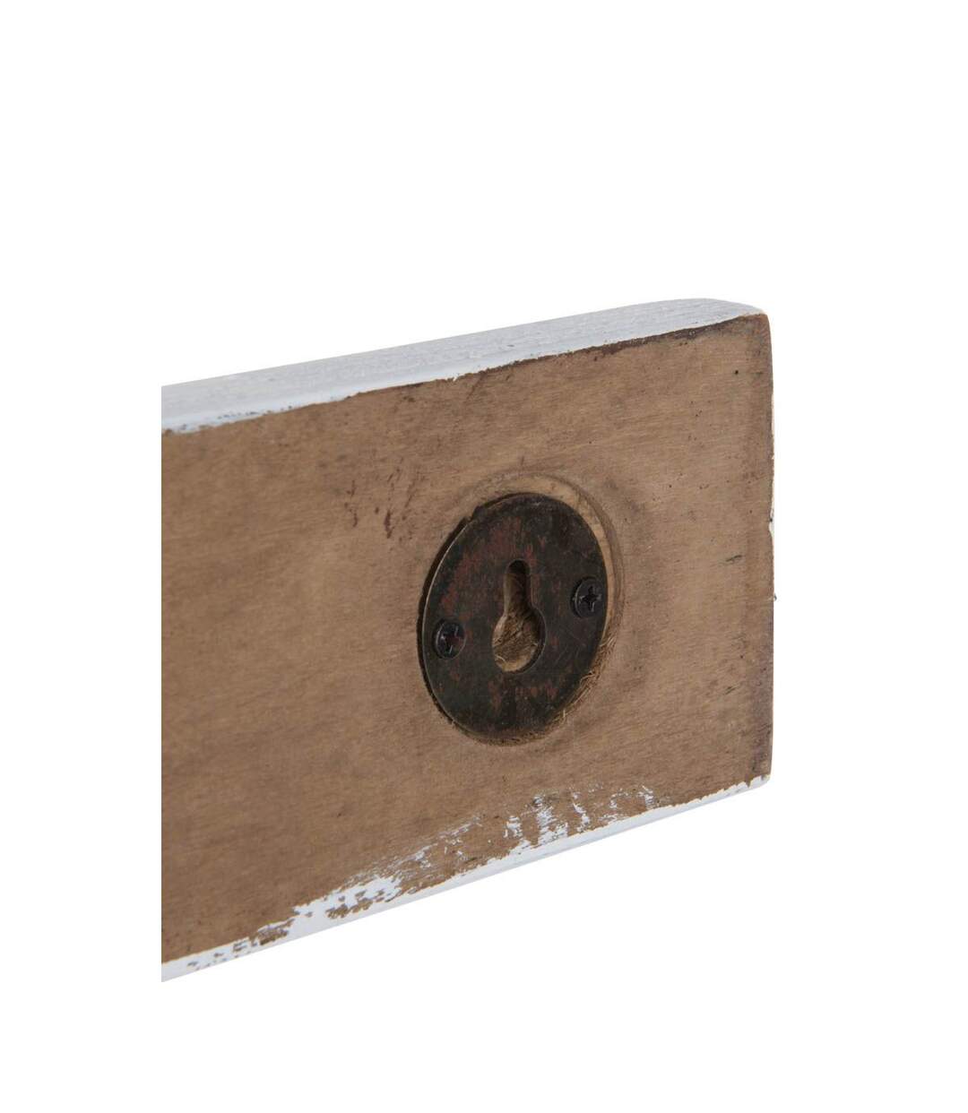Patère Murale en Bois Ski 102cm Blanc-3