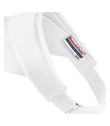 Beechfield Unisex Sports Visor / Headwear (Pack of 2) (White) - UTRW6706