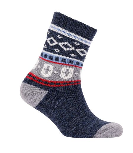 Chaussettes Motif/style Festif Larsen Adulte Bleu Marine À Motifs Trespass