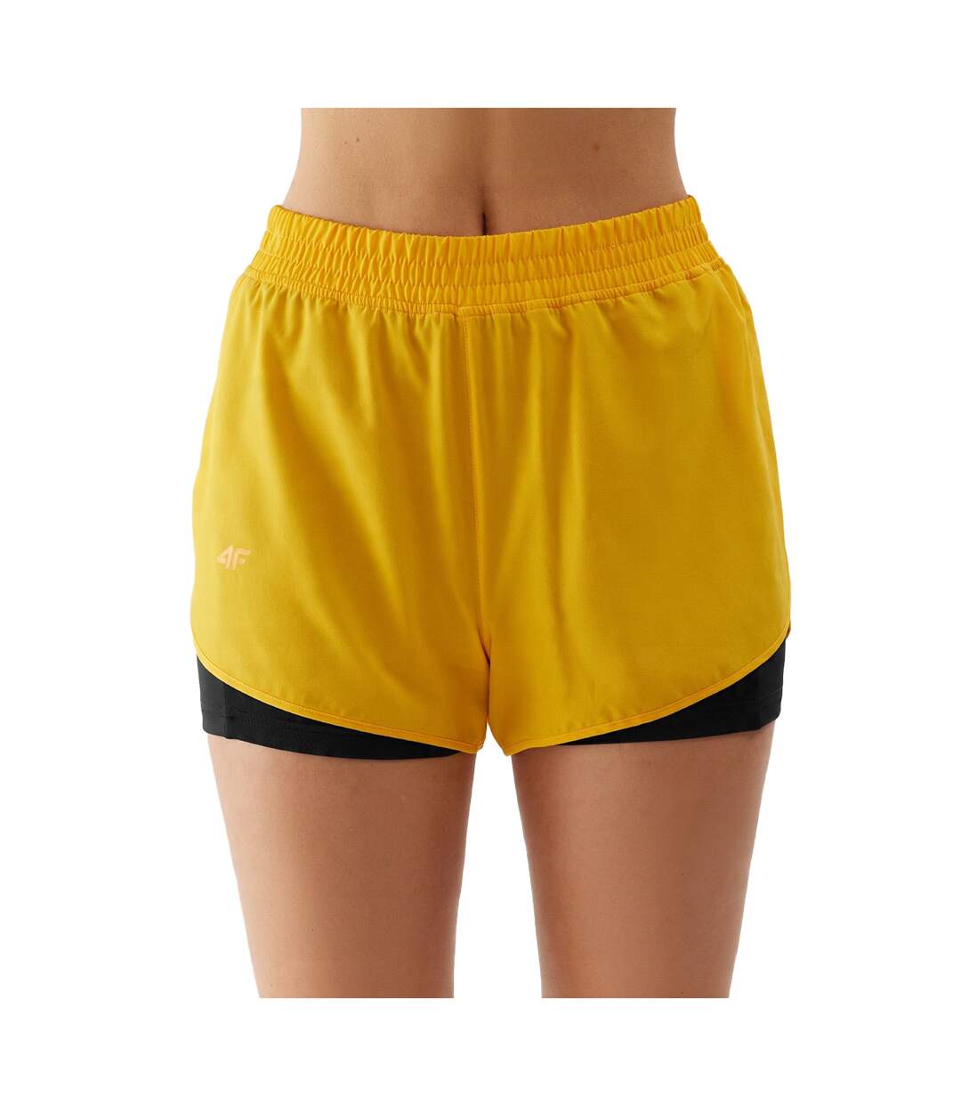 Short Style 2-en-1 Wss24tfshf497 Femme Jaune 4F-3