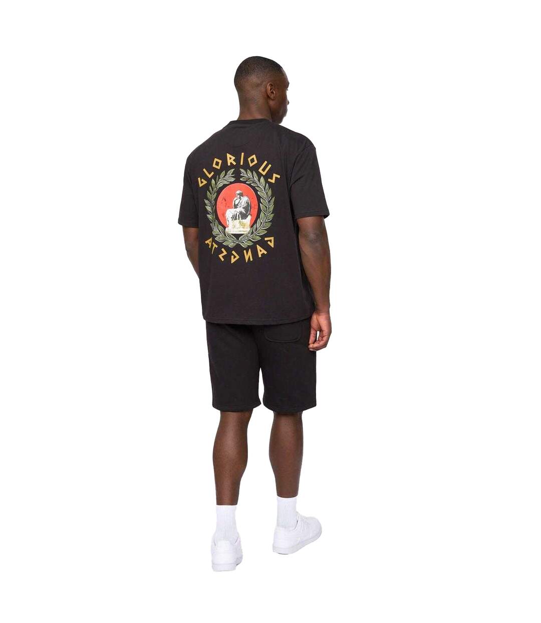 T-shirt Ceazar Homme Noir Glorious Gangsta-3
