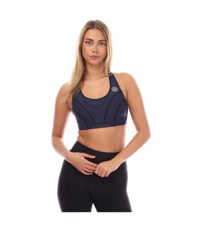 Womens/ladies Series-3 Hi-impact Sports Bra Navy Skins