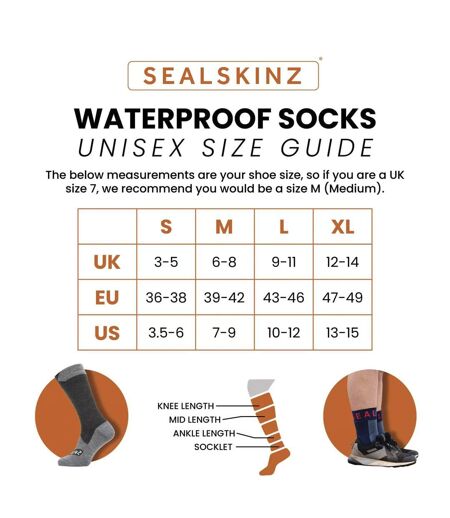 Mens & Ladies Waterproof Mid Length Socks with Hydrostop