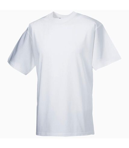 Russell Europe - T-shirt épais à manches courtes 100% coton - Homme (Blanc) - UTRW3276