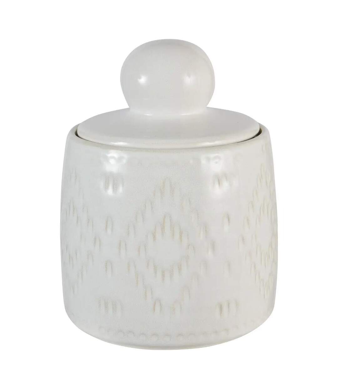 Boîte Déco en Céramique Mala 19cm Blanc-1