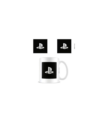 Playstation Tasse avec logo (Noir/Blanc) (Taille unique) - UTPM1918