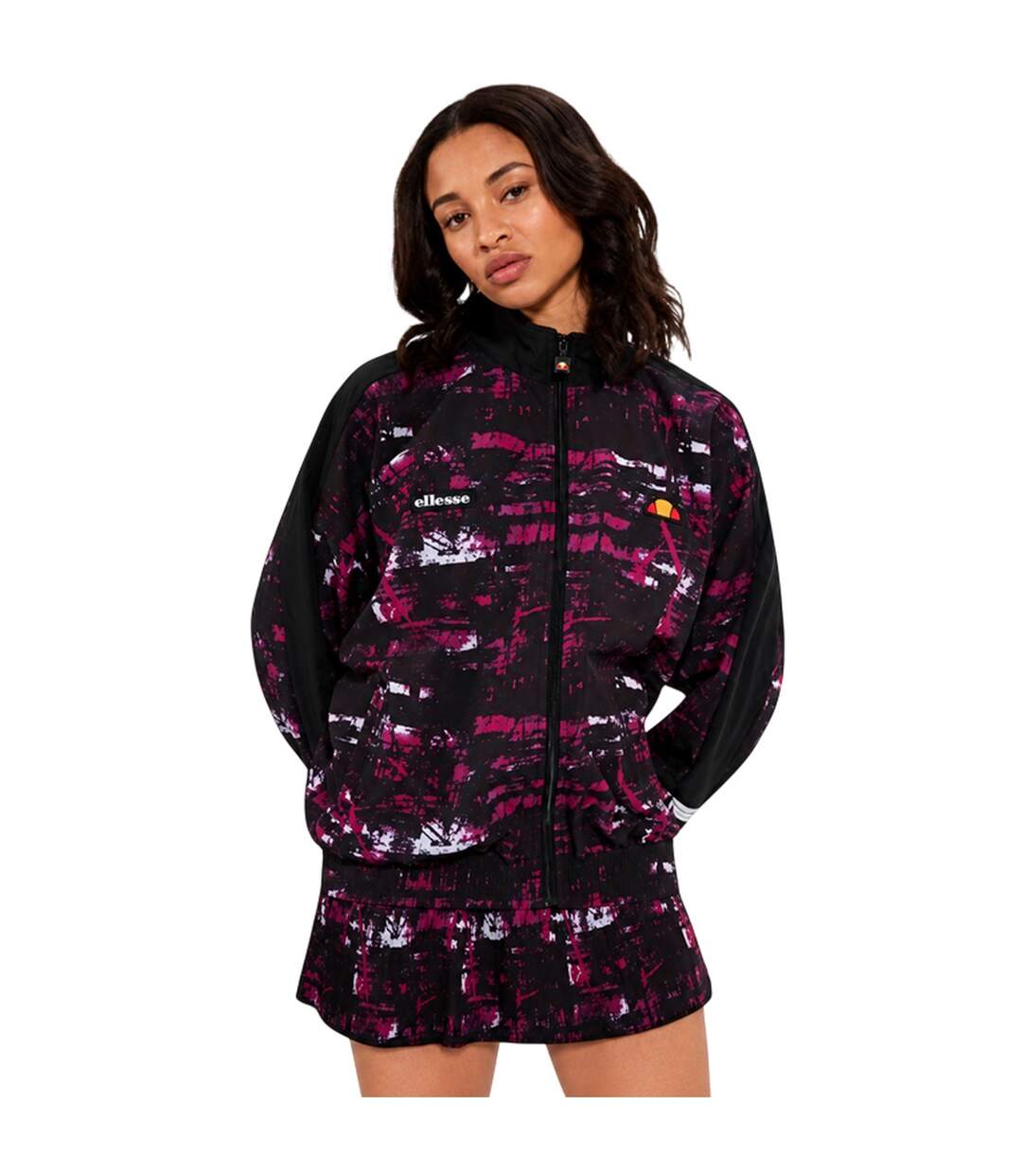 Veste De Survêtement Boulevard Femme Noir Rose Ellesse-4