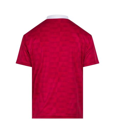 Mens Retro Sports Jersey Red White Just Cool