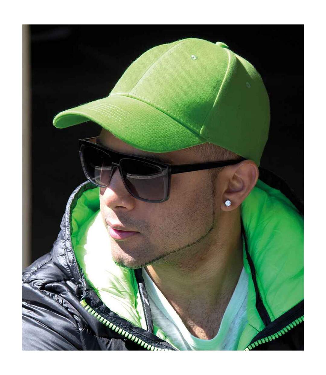 Casquette memphis adulte vert citron Result Headwear-2