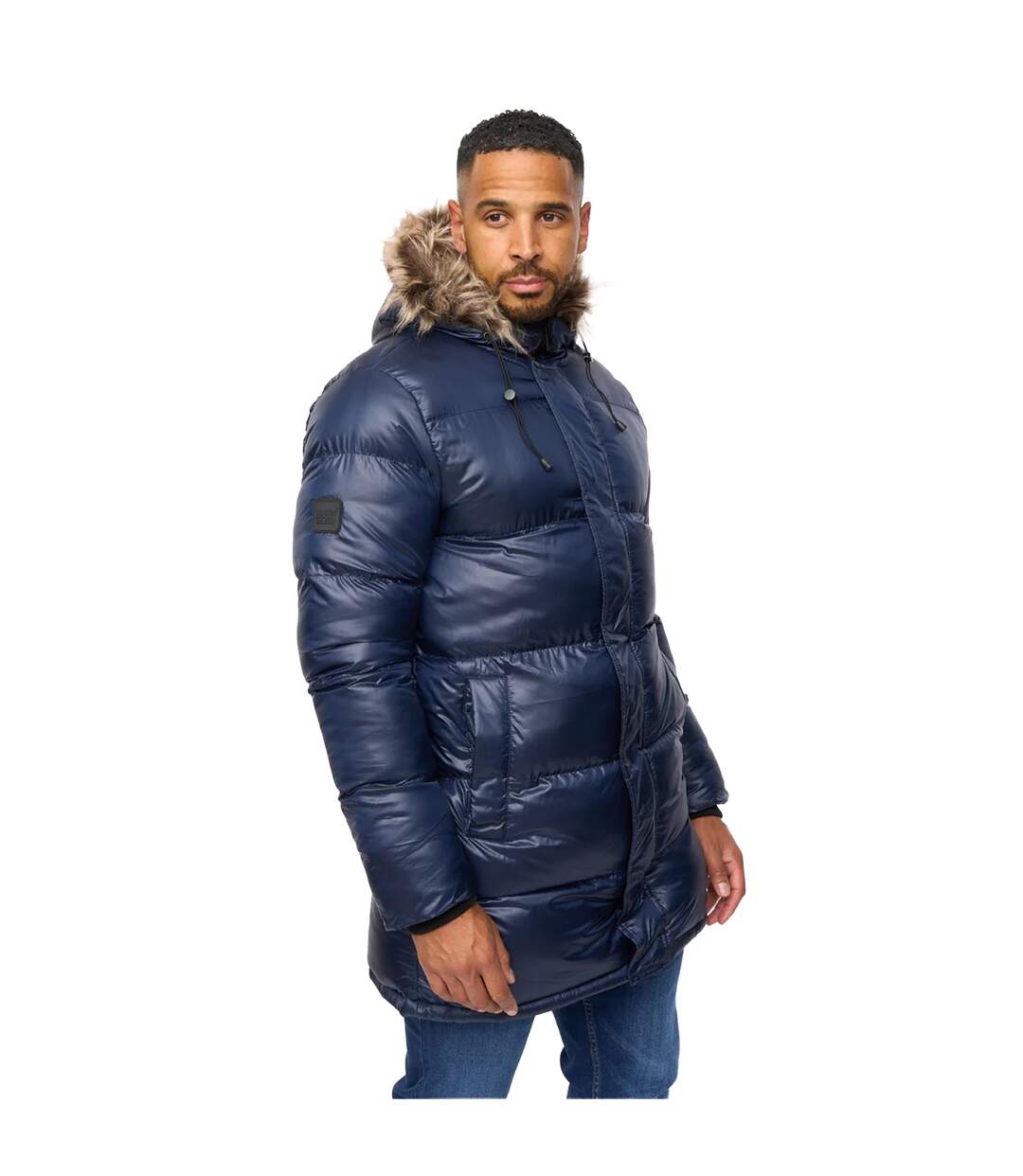 Doudoune Matelassée Northbrook Wetlook Homme Bleu Marine Bewley & Ritch-4
