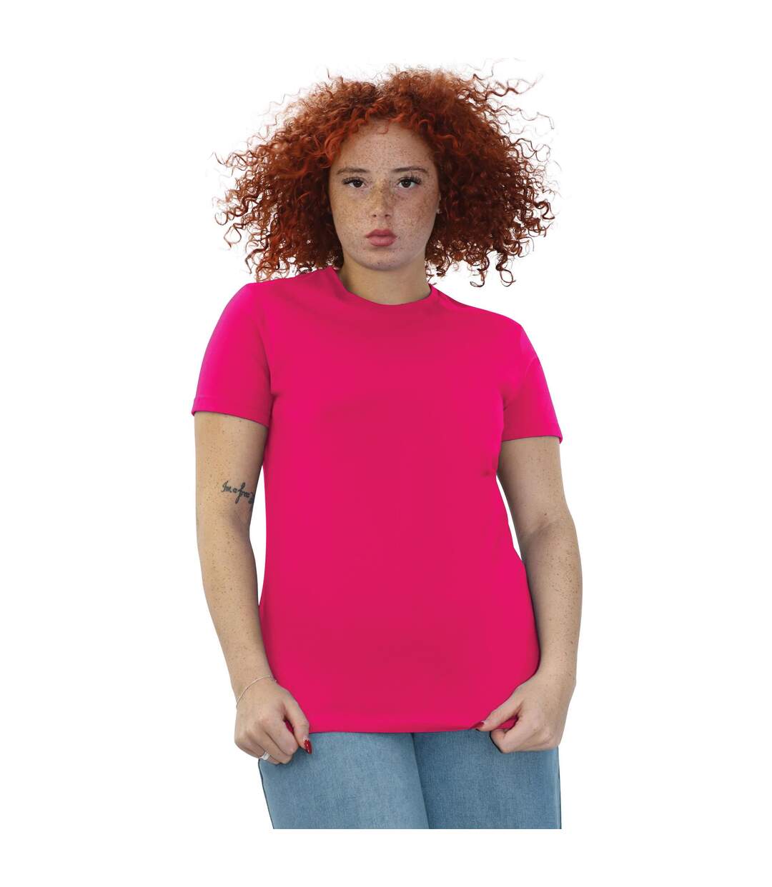 T-shirt femme rose Casual Classic-3