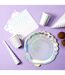 Lot de 6 Assiettes en Carton Sirène 25cm Violet-2