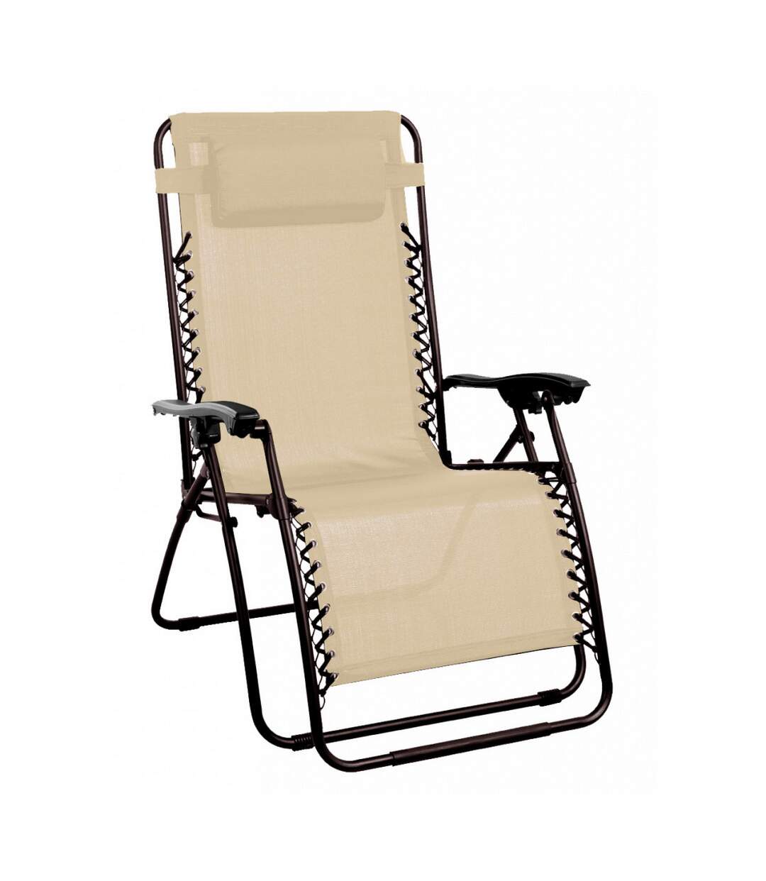 Zero gravity folding garden chair one size beige SupaGarden-1