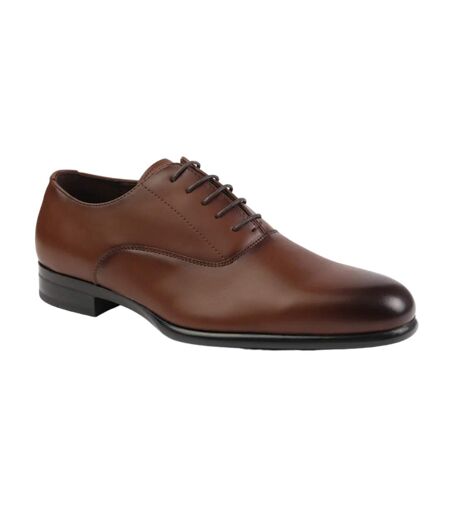 Mens ryan faux leather lace up oxford shoes brown Where´s That From