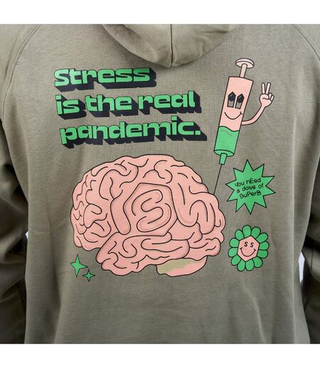 Real Pandemic SO-SPRB02S Men's Long Sleeve Hoodie