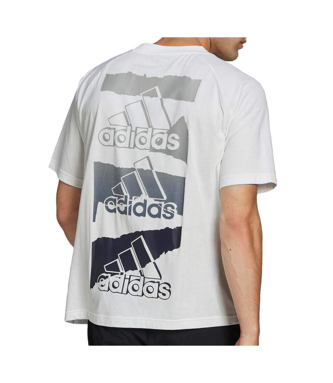 T-shirt Blanc Homme Adidas M Bl Q2 T - L