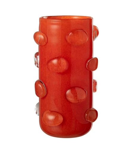 Vase Déco en Verre Aruna 32cm Rouge