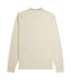 Polo Manches Longues Motif Col À Double Rayure Homme Blanc Cassé Fred Perry-3