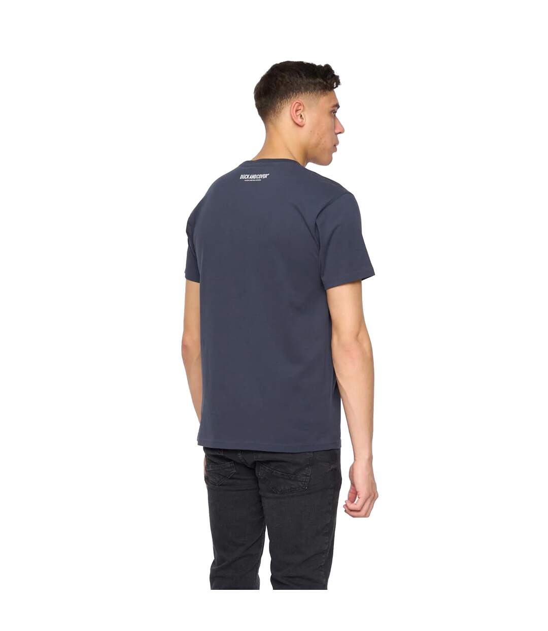 T-shirt chellforth homme bleu marine Duck and Cover-2