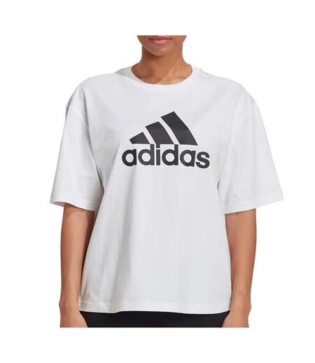 T-Shirt blanc femme adidas bos