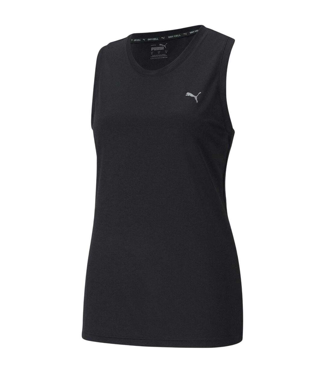 Womens/ladies Run Velocity Racerback Tank Top Black Puma-2