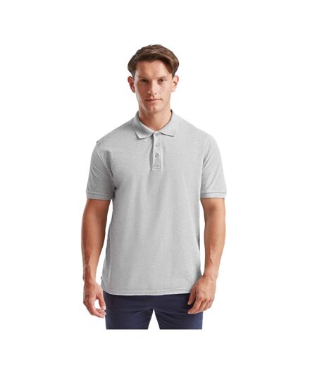 Polo Premium Homme Gris Clair Chiné Fruit Of The Loom