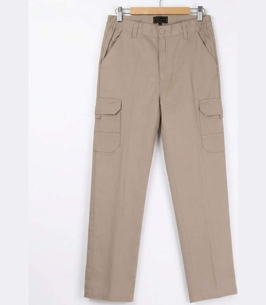 CHALLENGER VALLON1 — Pantalon cargo beige : aisance et robustesse en coton twill-2