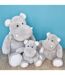 Peluche polyester collection DANS LA SAVANE gris Hippopotame-4