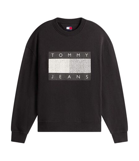 Mens Monochrome Sweatshirt Black Tommy Jeans