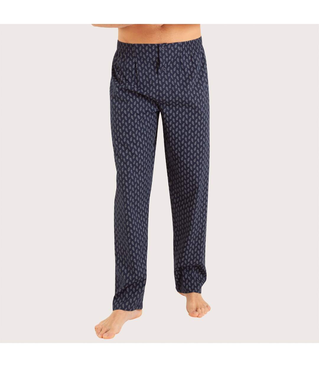 Pyjama long ouvert homme Popeline Eminence-2