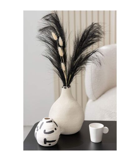 Vase Poire en Grès Bay 20cm Blanc
