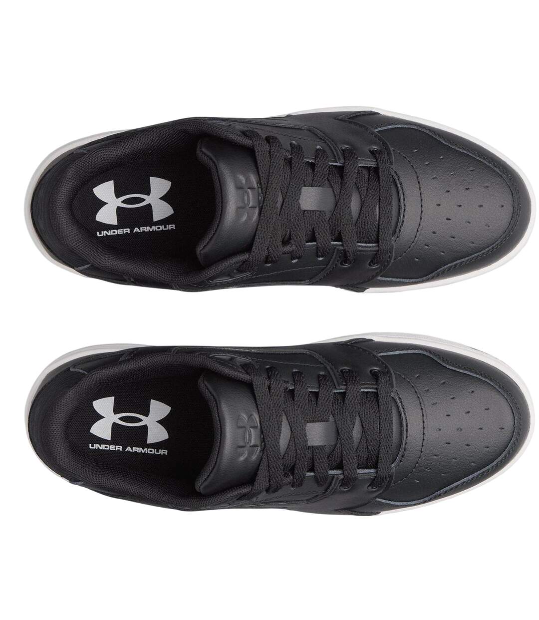 Mens Low Cut Trainers Black White Under Armour-3