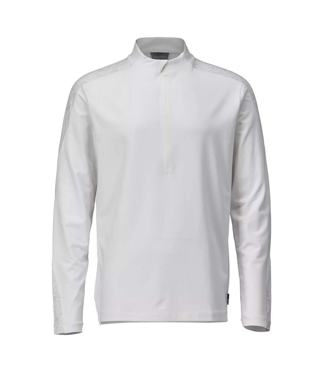 T-shirt Manches Longues Customised Homme Blanc Mascot-1
