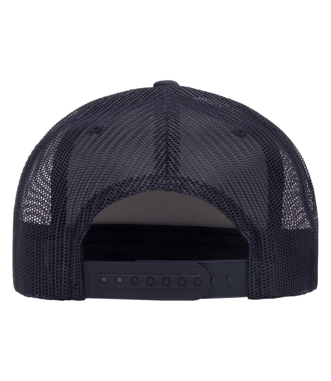 Casquette trucker blanc / bleu marine Yupoong-2