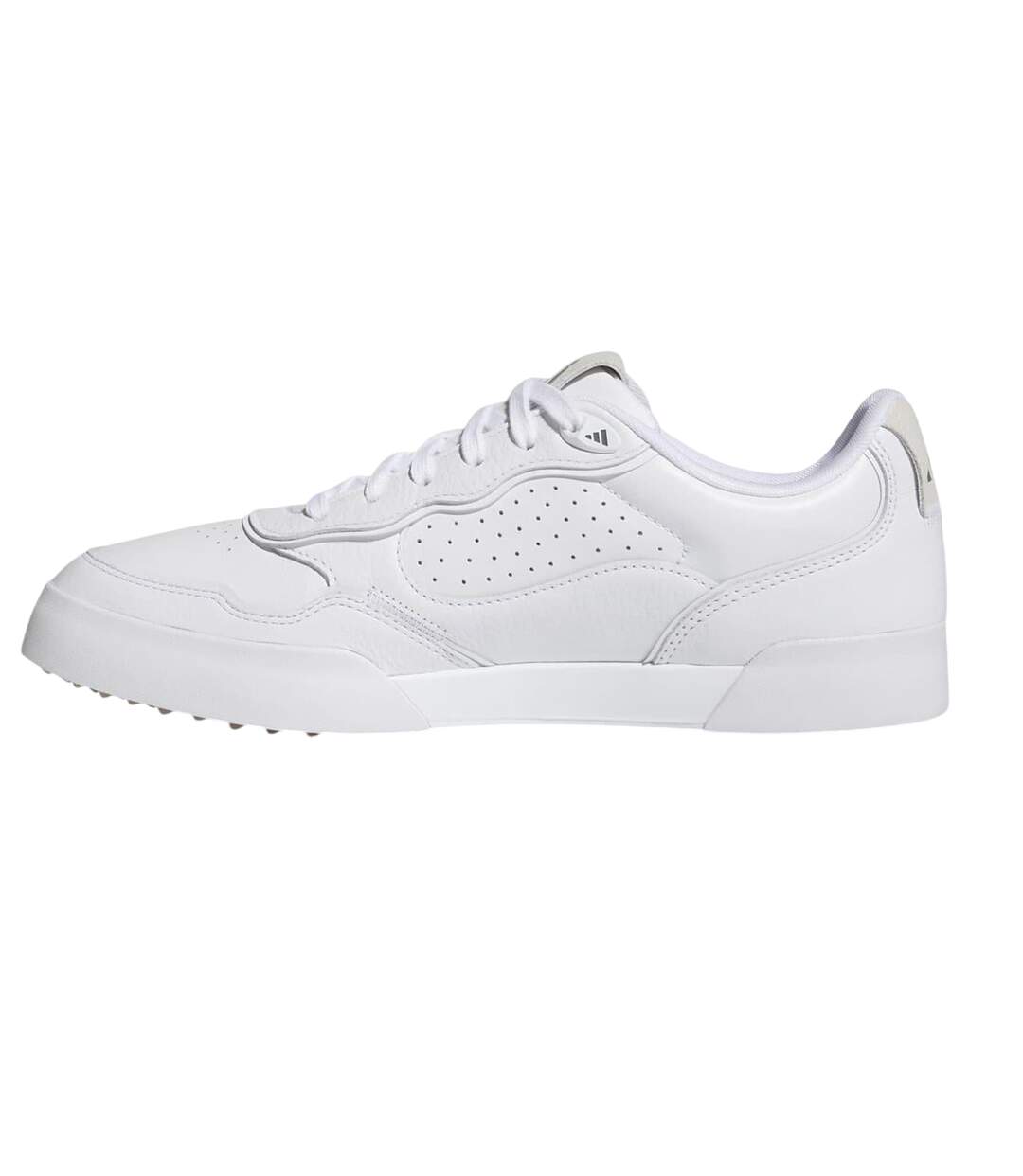Chaussures De Golf Sans Pointes Motif/style Lisse Retrocross Homme Blanc Gris Adidas-3