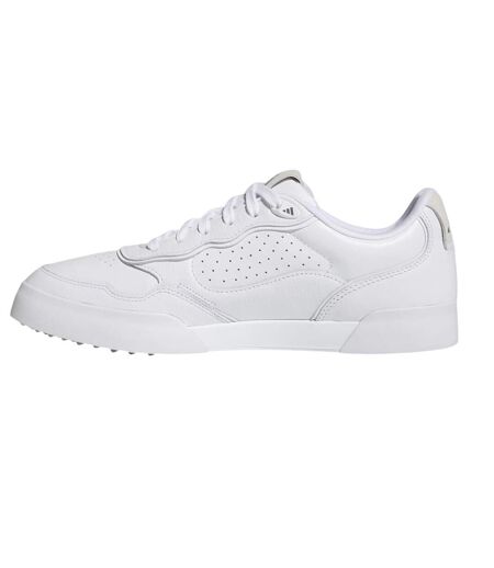 Chaussures De Golf Sans Pointes Motif/style Lisse Retrocross Homme Blanc Gris Adidas