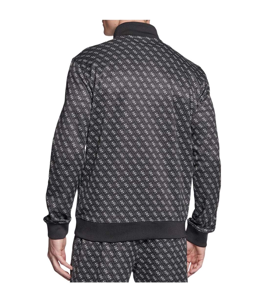 Haut De Survêtement Motif/style Monogramme Homme Noir Guess-4