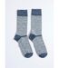 Paire de chaussettes rayées chaudes avec laine-1