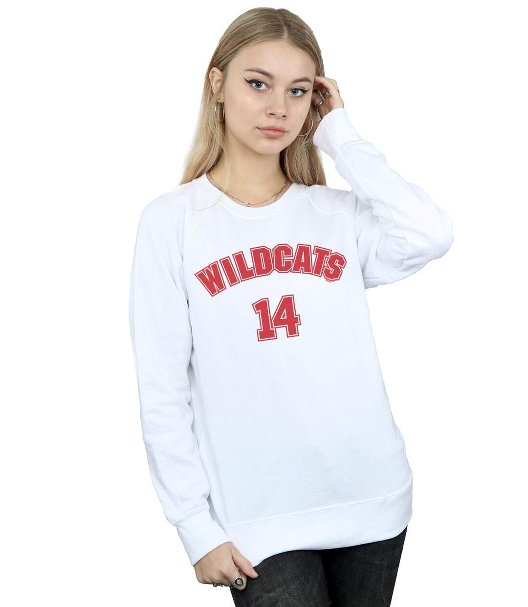 Disney Sweatshirt High School Musical The Musical Wildcats 14 Femme/Femme (Blanc) - UTBI21707-2
