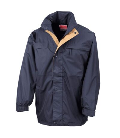 Mens midweight multi-functional jacket navy/sand Result