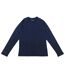 Mens Star Plain Crew Neck Long-sleeved Long Pyjama Set Navy Howick-2