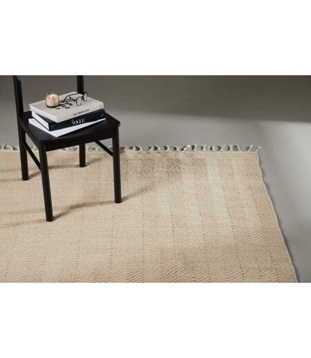 Tapis Déco en Laine Loke 160x230cm Beige