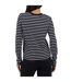 T-shirt Manches Longues Motif/style À Rayures Femme Bleu Marine Crème Brave Soul-3